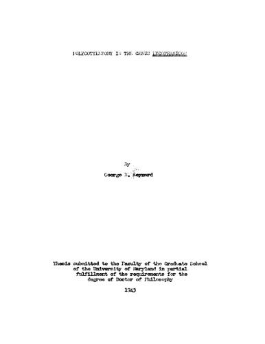 ﻿Polycotyledony در جنس Lycopersicon