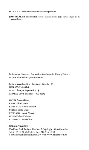 ﻿مزخرفات مرسوم - سوء استفاده روشنفکران پست مدرن از علم