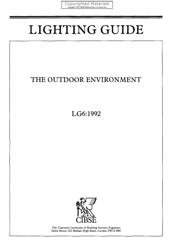 راهنمای روشنایی CIBSE LG6: 1992 