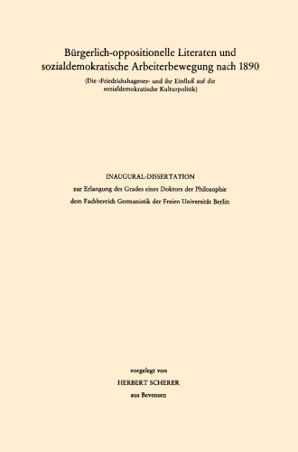﻿نویسندگان اپوزیسیون بورژوازی و جنبش کارگری سوسیال دمکراتیک پس از 1890