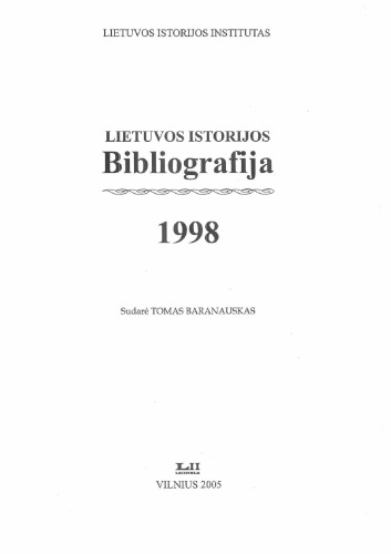 ﻿کتابشناسی تاریخ لیتوانی 1998