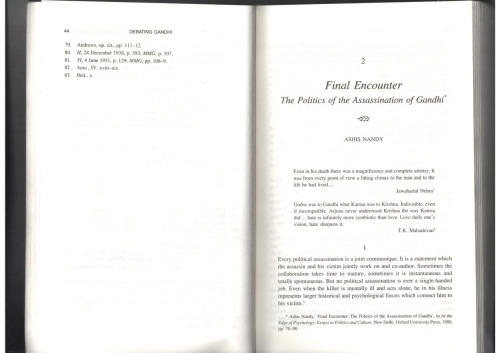 ﻿برخورد نهایی: سیاست ترور گاندی