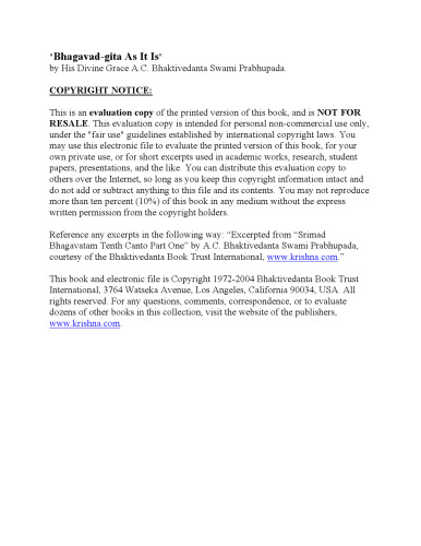 ﻿باگاواد-گوتو: همانطور که هست