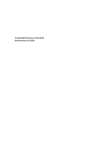 آینده پایدار در محیط ساخته شده تا سال 2050: رویکرد آینده نگری به ساخت و ساز و توسعه