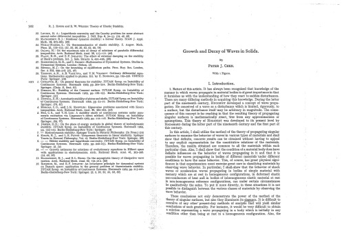 ﻿رشد و پوسیدگی امواج در جامدات