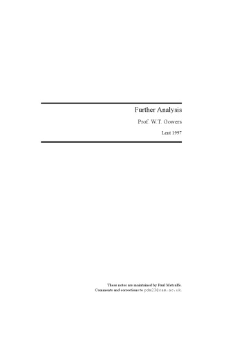 ﻿تجزیه و تحلیل ریاضی بیشتر