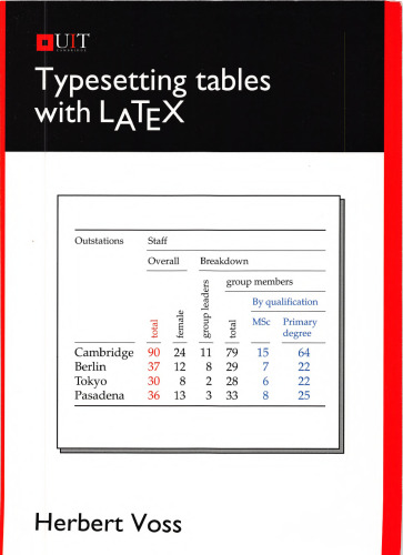 تایپ کردن جداول با LaTeX
