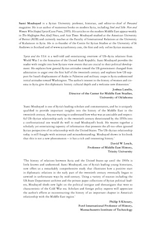 ﻿سوریه و ایالات متحده: روابط واشنگتن با دمشق از ویلسون تا آیزنهاور