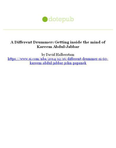 یک درامر متفاوت در ذهن کریم عبدالجبار