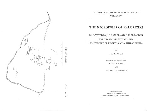 ﻿گورستان کالوریزیکی: کاوش شده توسط J. F. Daniel و G. H. McFadden برای موزه دانشگاه، دانشگاه پنسیلوانیا، فیلادلفیا