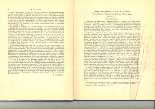 برخی از سایت های نوسنگی در قبرس