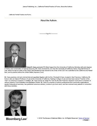 ﻿فرم و تمرین پیش از محاکمه کالیفرنیا