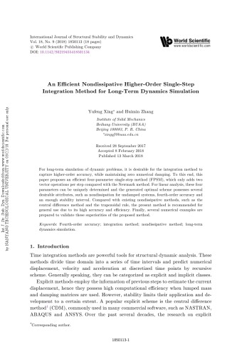 ﻿یک روش ادغام تک مرحله‌ای با مرتبه بالاتر بدون اتلاف کارآمد برای شبیه‌سازی دینامیک درازمدت