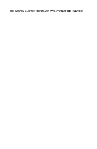 فلسفه و منشأ و تکامل جهان