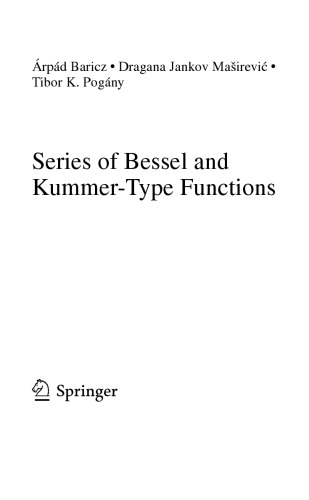 ﻿مجموعه ای از توابع نوع Bessel و Kummer