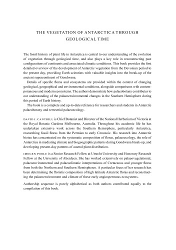 ﻿پوشش گیاهی قطب جنوب در طول زمان زمین شناسی