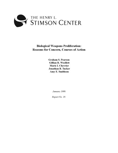 ﻿گسترش سلاح های بیولوژیکی: دلایل نگرانی، دوره های عمل