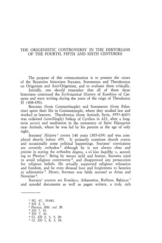 ﻿جدال منشأ در مورخان قرن چهارم، پنجم و ششم. - 1986 - Augustinianum 26 (1-2):177-183، Origen of Alexandria