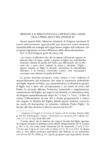 ﻿اوریگن و بحث در مورد الوهیت لوگوس در نیمه اول قرن سوم. - 2010 - Augustinianum 50 (1): 61-82، Origin of Alexandria