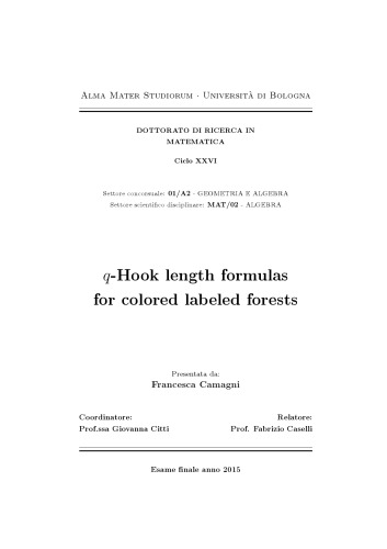 فرمول q-Hook طول برای جنگل های رنگی رنگی