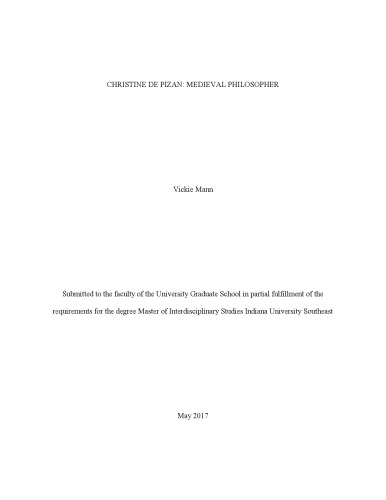 ﻿کریستین دو پیزان: فیلسوف قرون وسطی