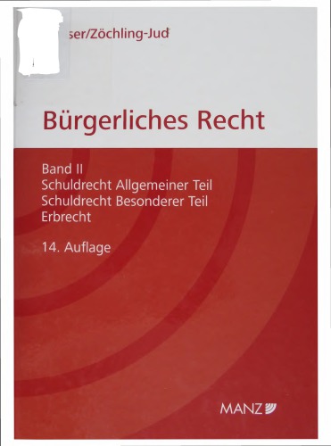 ﻿طرح کلی قانون مدنی جلد دوم: بخش عمومی قانون تعهدات، قسمت خاص قانون تعهدات، قانون ارث.