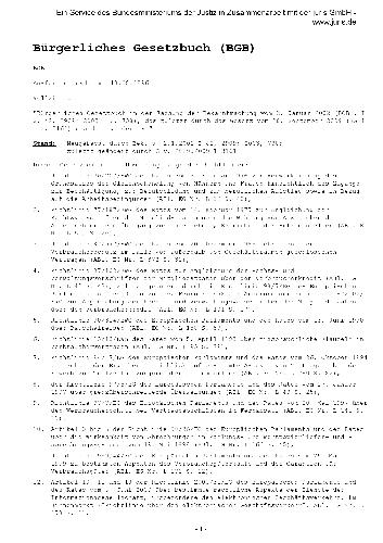 Buergerliches Gesetzbuch 2002