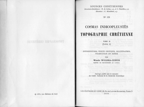 ﻿توپوگرافی مسیحی جلد دوم. کتاب v.