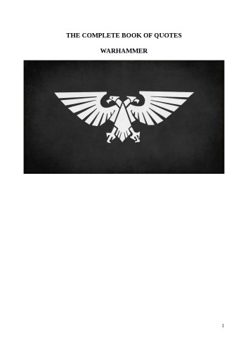 ﻿وارهمر، کتاب کامل نقل قول ها