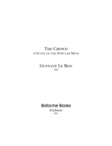 ﻿جمعیت، مطالعه ذهن مردمی