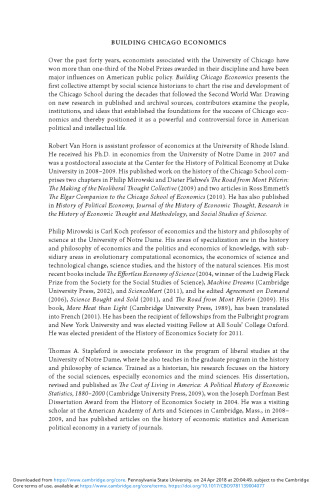 ﻿ساخت اقتصاد شیکاگو: چشم اندازهای جدید در مورد تاریخ قدرتمندترین برنامه اقتصاد آمریکا