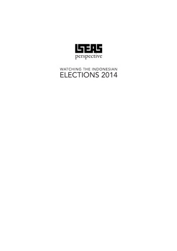 ﻿چشم انداز ISEAS: تماشای انتخابات اندونزی 2014