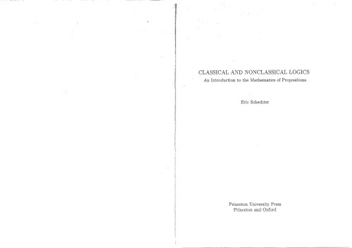 ﻿منطق کلاسیک و غیر کلاسیک درآمدی بر ریاضیات گزاره ها