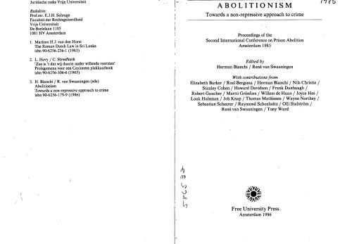 ﻿Abolitionism: به سمت رویکردی غیر سرکوبگرانه نسبت به جرم