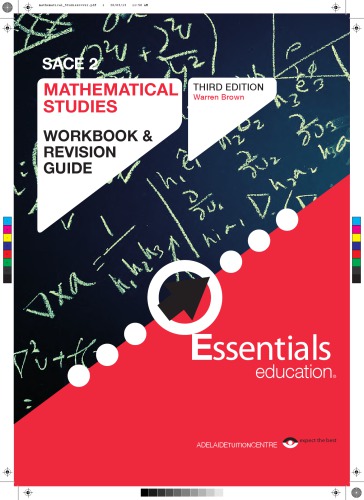 راهنمای مطالعات ریاضی WorkBook & Revision Guide SACE مرحله 2