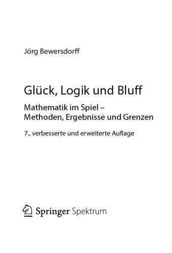 ﻿شانس، منطق و بلوف. ریاضی در بازی
