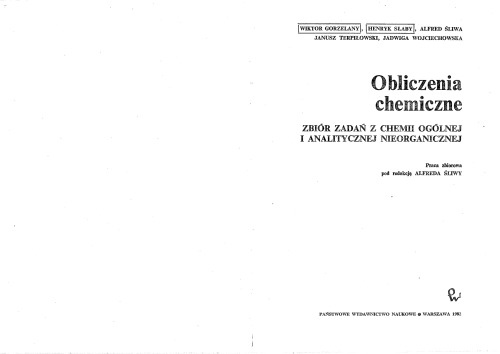 ﻿محاسبات شیمیایی مجموعه ای از وظایف در شیمی معدنی عمومی و تحلیلی