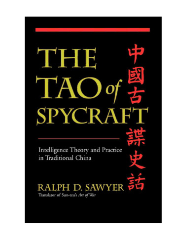 ﻿Tao of Spycraft: تئوری و عمل هوش در چین سنتی