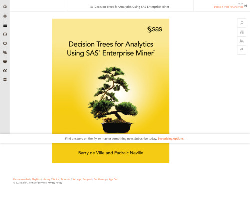 درختان تصمیم برای تجزیه و تحلیل با استفاده از SAS Enterprise Miner