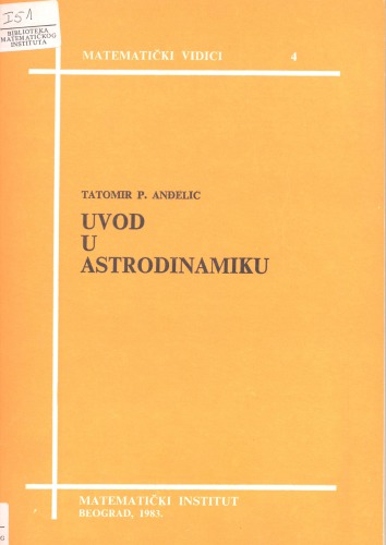 ﻿Introduction to Astrodynamics / Introduction to Astrodynamics