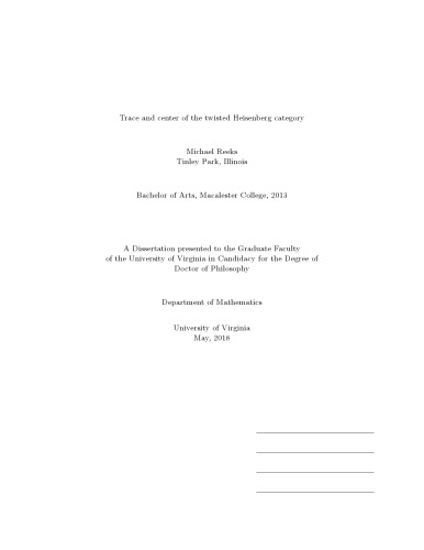 ردیابی و مرکز رده پیچیده هایزنبرگ [پایان نامه دکتری]