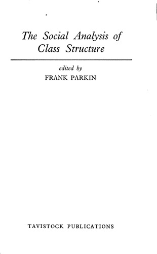 ﻿تحلیل اجتماعی ساختار طبقاتی