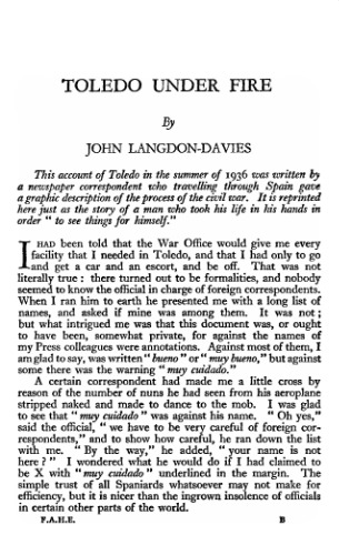 ﻿تولدو زیر آتش (از مجموعه: 