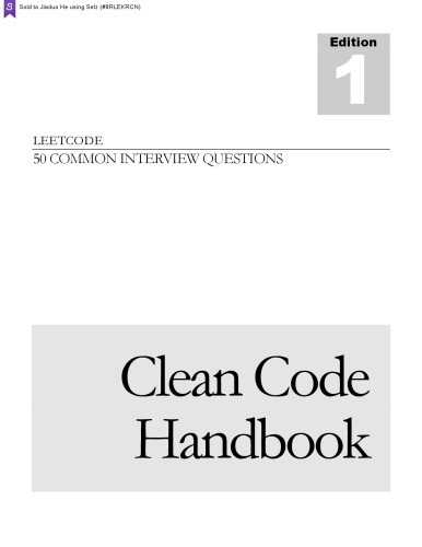 کتاب LeetCode Clean Code: 50 سوال متداول مصاحبه