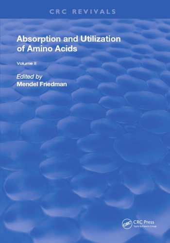 ﻿جذب و استفاده از اسیدهای آمینه: جلد دوم