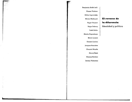 برعکس تفاوت: هویت و سیاست