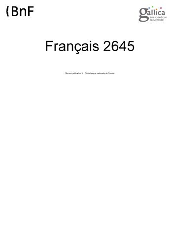 ﻿تواریخ سر Jehan Froissart 1401-1500. فرانسوی 2645