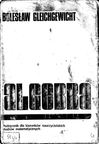 جبر: کتاب درسی برای معلمان در مطالعات ریاضی