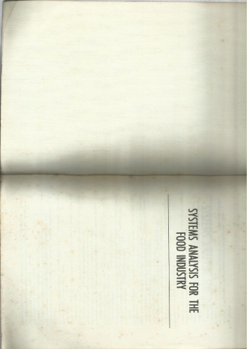 ﻿تجزیه و تحلیل سیستم برای صنایع غذایی