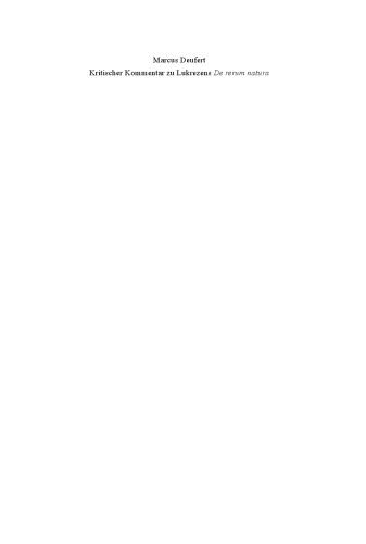 ﻿تفسیر انتقادی درباره De rerum natura لوکرتیوس